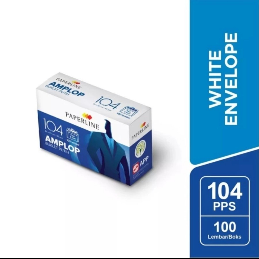 

Amplop putih paperline 104 isi 100