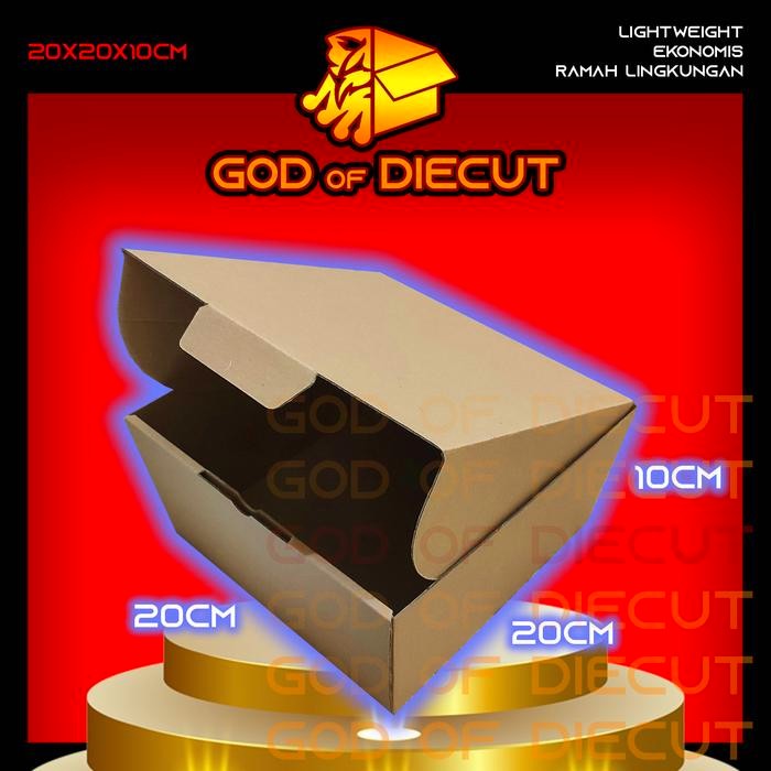 

KARDUS DIECUT 20x20x10 CM - Karton Kotak Packaging Packing Box Pizza