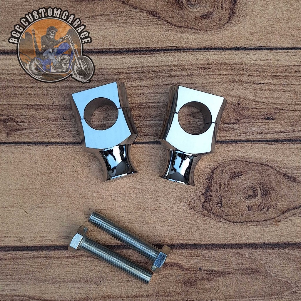 Riser EVO 7cm Import . Raiser stang . Dudukan Setang Motor Custom Chopper  Bobber  Harley