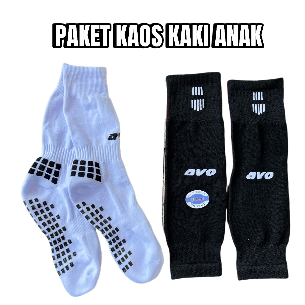 GROSIR Kaos Kaki Avo Anak Futsal Sepak Bola Junior Anti Slip Panjang Sambung Original