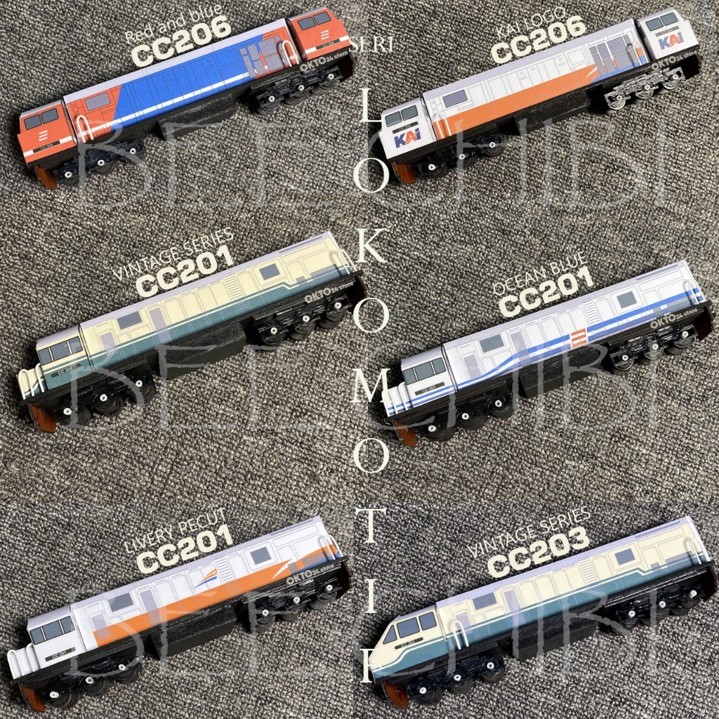 Kereta Api Indonesia Seri Lokomotif (Handmade)