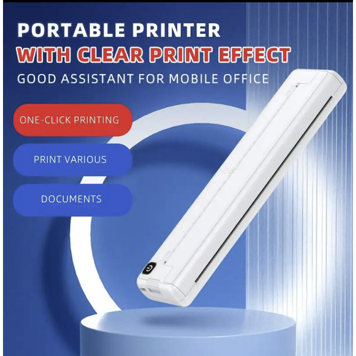 

SMARTCOM X8 Printer Portable Bluetooth A4 Thermal Printer A4 HVS Wireless Inkless Printer Document Tugas