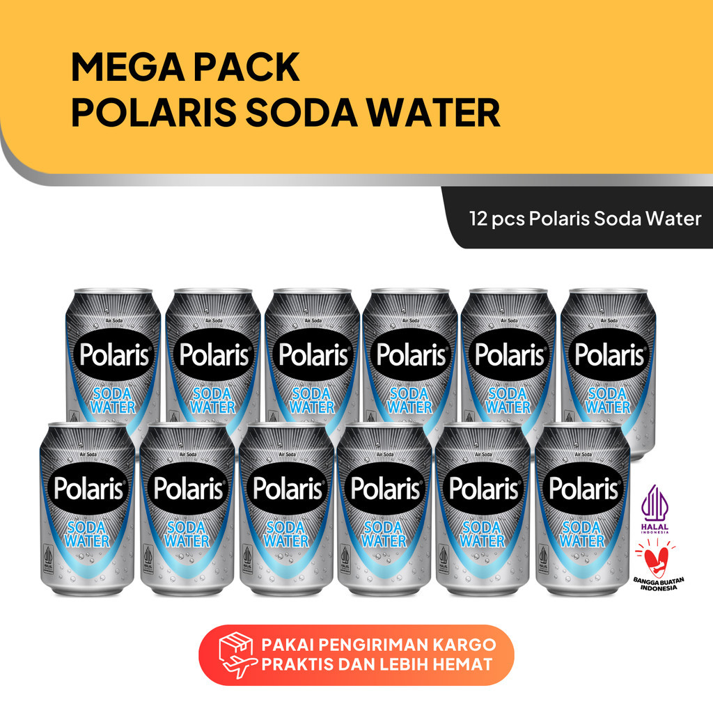 

Mega Pack Polaris Soda Water 330ml isi 12