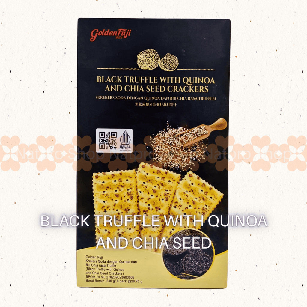 

[Golden Fuji] Black Truffle Crackers with Quinoa & Chia Seeds