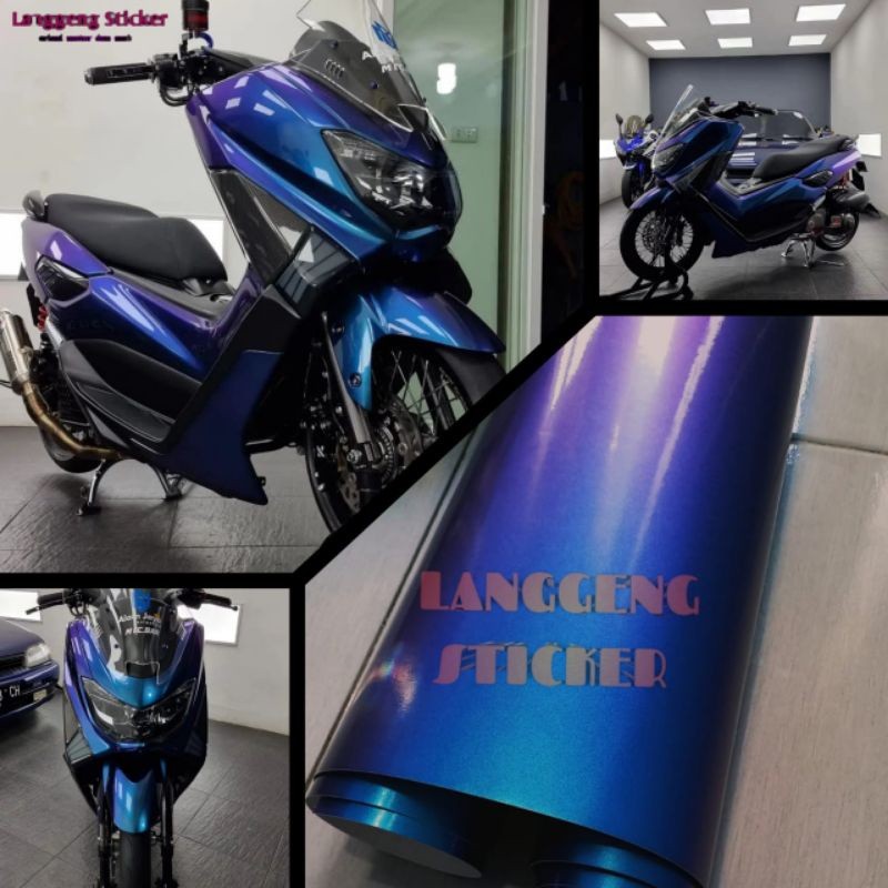 COD Stiker Skotlet Bunglon Chameleon Scotlait Sticker Bunglon Purple Blue Skotlet Bunglon Biru