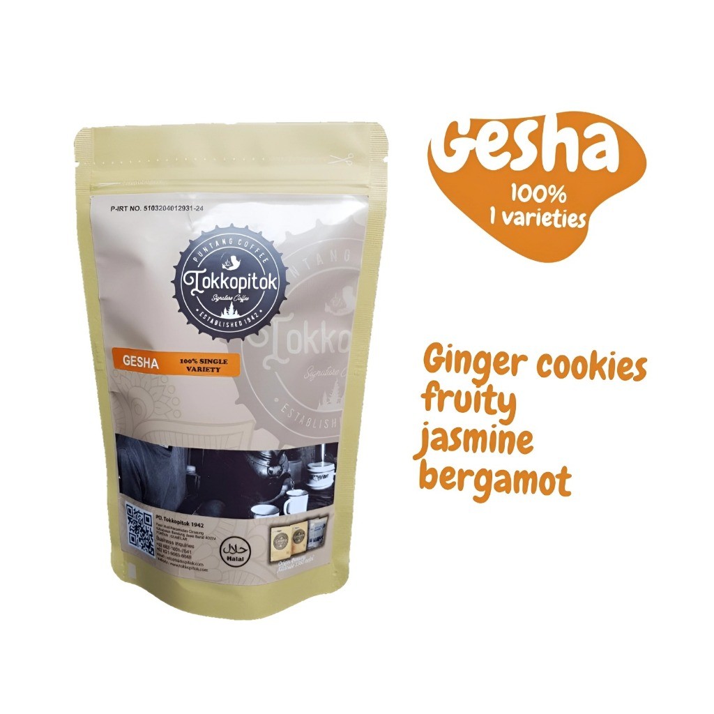 

Tokkopitok 500 Gram Roasted Bean Kopi Arabica Geisha Puntang