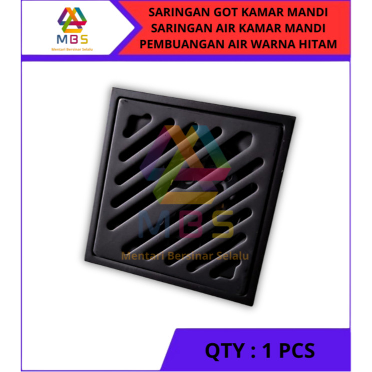 SARINGAN GOT KAMAR MANDI SARINGAN AIR KAMAR MANDI PEMBUANGAN AIR WARNA HITAM