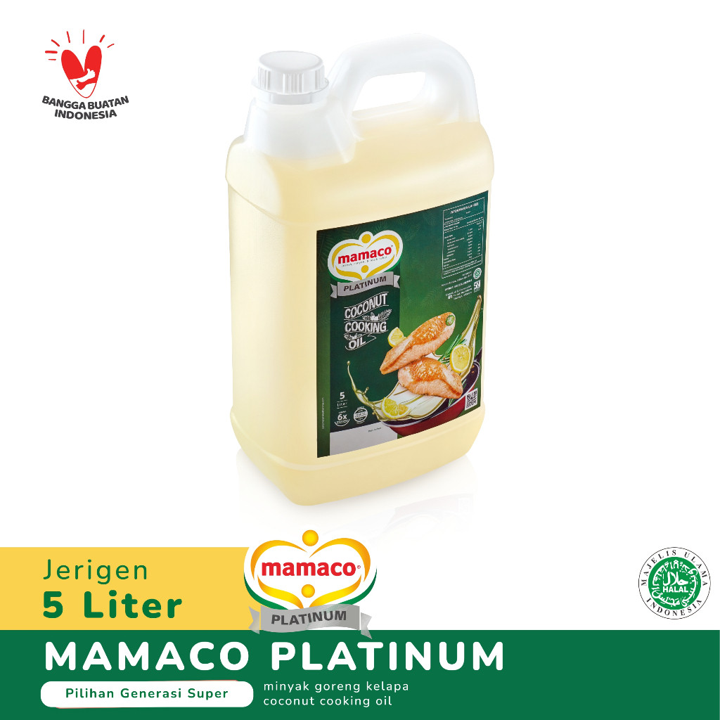 PROMO KHUSUS Mamaco Platinum Minyak Goreng Kelapa Coconut Cooking Oil Jerigen 5 Liter