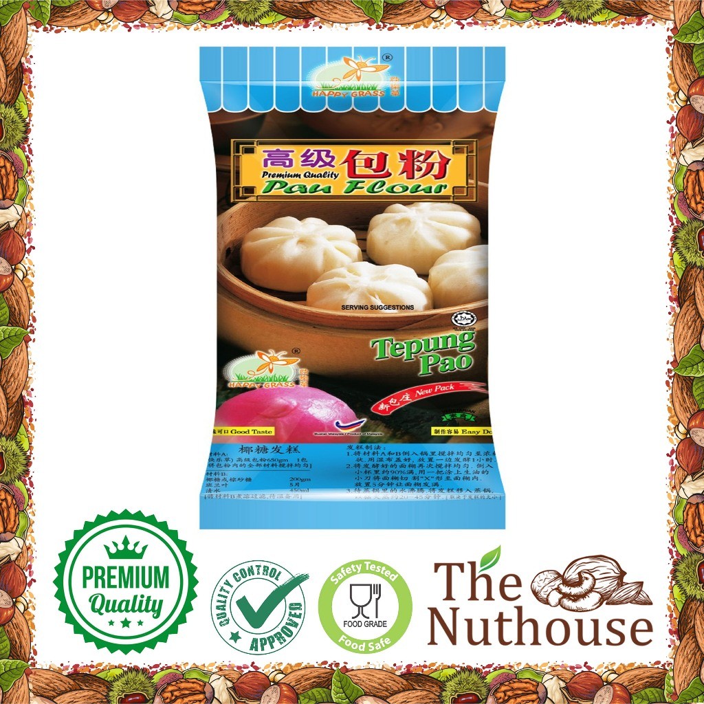 

Tepung Pao Happy Grass / Tepung Bakpao / Pau Flour 1.3kg [HALAL]