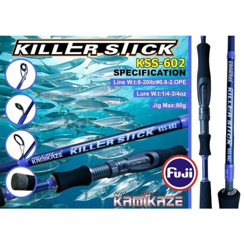 JORAN Kamikaze KILLER STICK Spinning Jigging Rod ALAT PANCING| JORAN PANCING | JORAN MANCING | JORAN