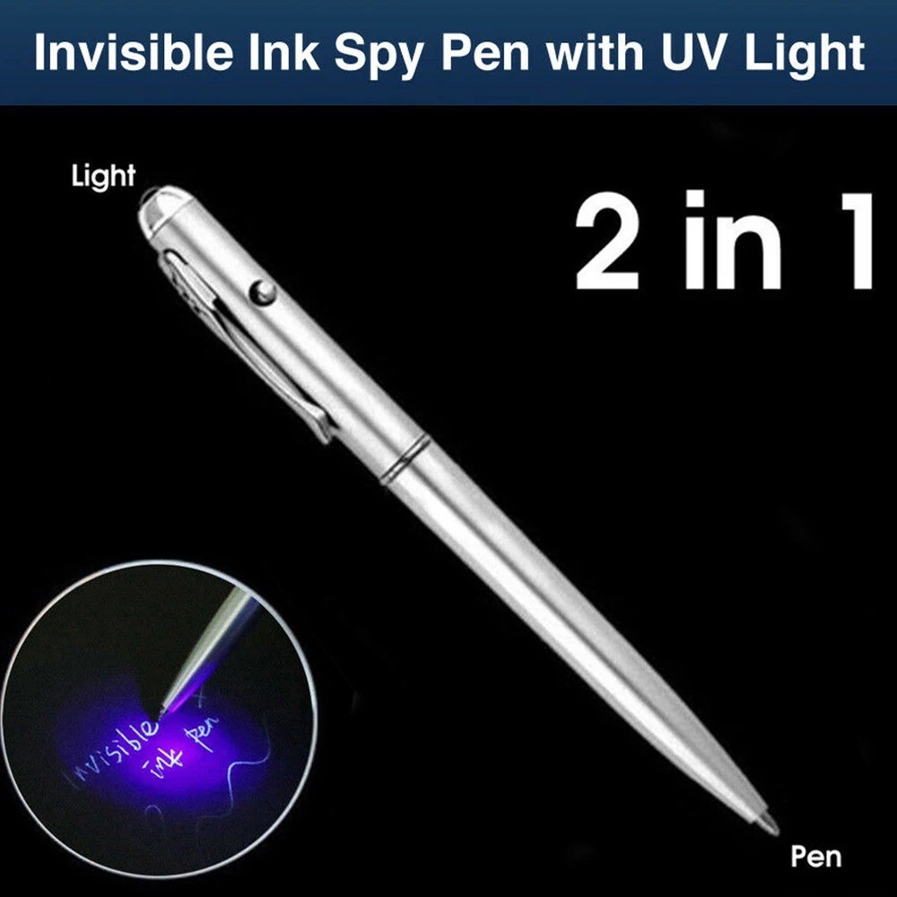 

Polpen Bolpoint Pena Invisible Tinta Tidak Terlihat Pulpen Invisible Ink Magic Security Handwriting Pen With UV Light