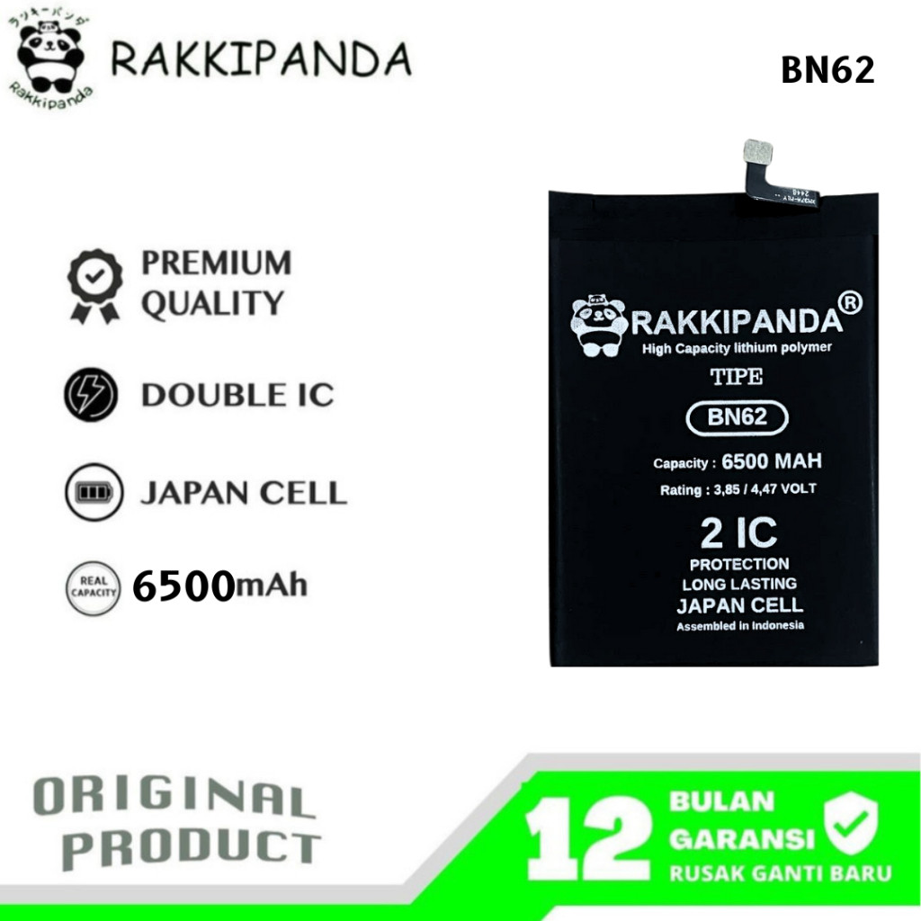 RakkiPanda - BN62 Redmi 9T / Poco M3 Batre Batrai Baterai terlaris