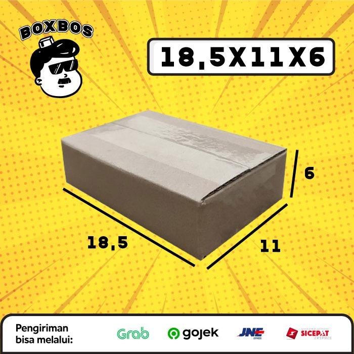 

18,5x11x6 CM KARDUS Corrugated Packaging Box packing SHEET