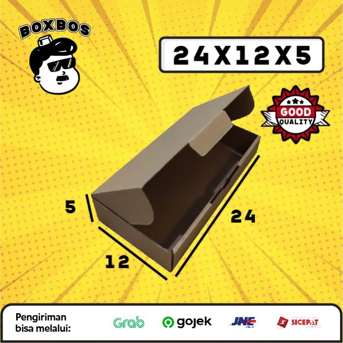 

24x12x5 CM Pizza KARDUS Corrugated Packaging Box packing Diecut