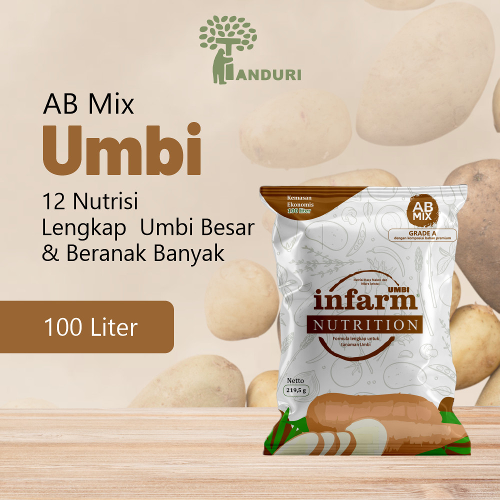 TANDURI - Nutrisi AB Mix Umbi Pupuk Konvensional Tanah dan Hidroponik Untuk Tanaman Umbi Original In