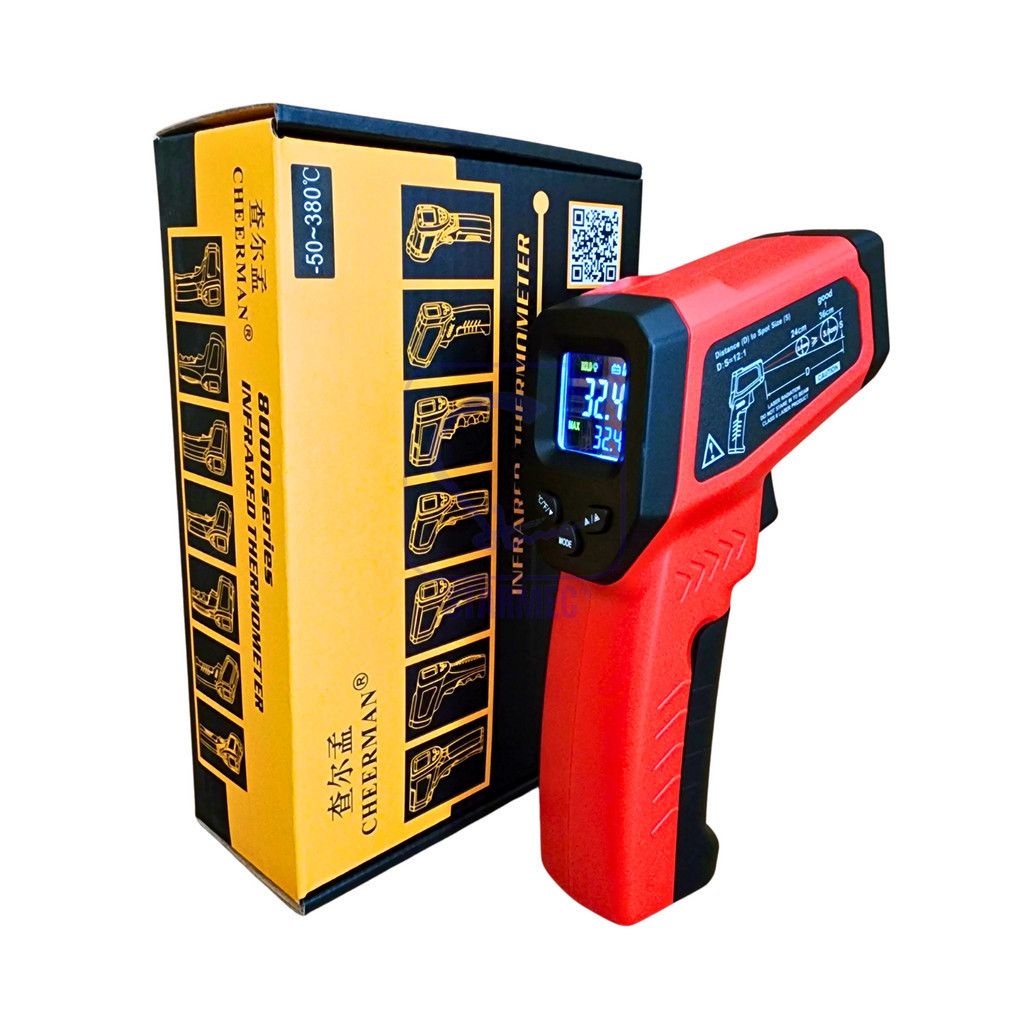 

Thermometer Termometer Thermogun Infrared -50C - 380C Industri