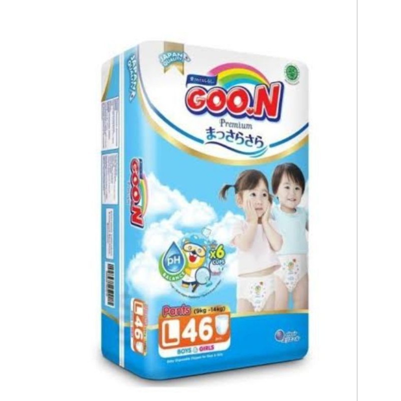 popok bayi goon premium pants L46 sekali pakai/popok celana goon baby diapers