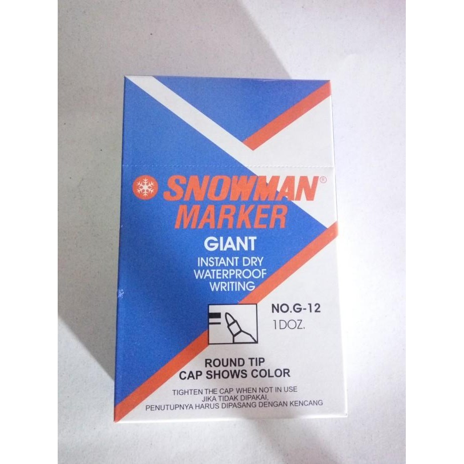 

Snowman Marker Permanent G-12