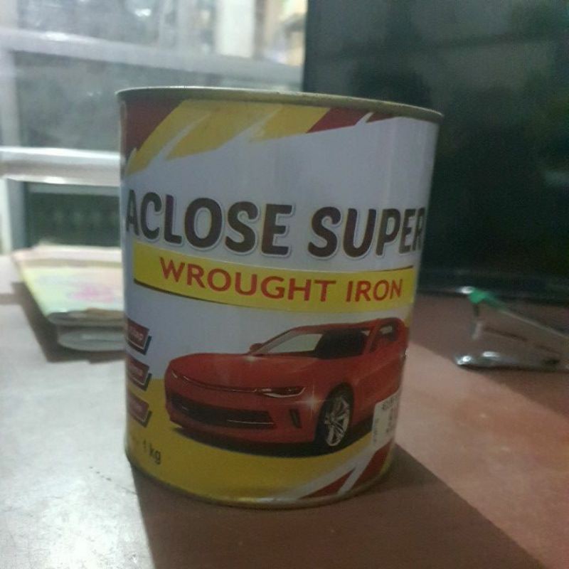 CAT EMAS DNT TEXTURE ACLOSE SUPER WROUGHT IRON 1KG UNTUK BESI KAYU TRIPLEK PAGAR