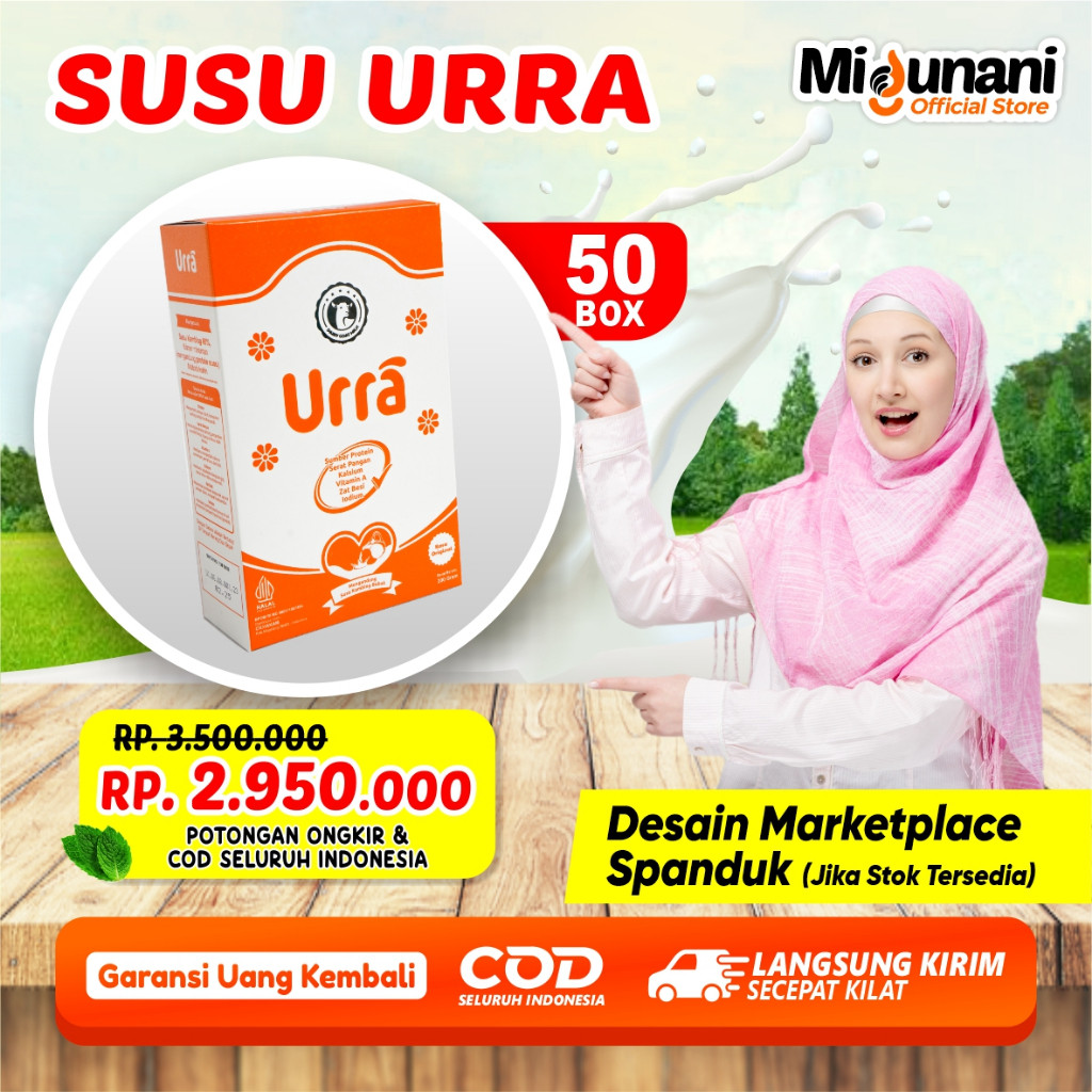 

Susu Urra 200gr - Paket Reseller Atau Agen Susu Urra Original 50 Box