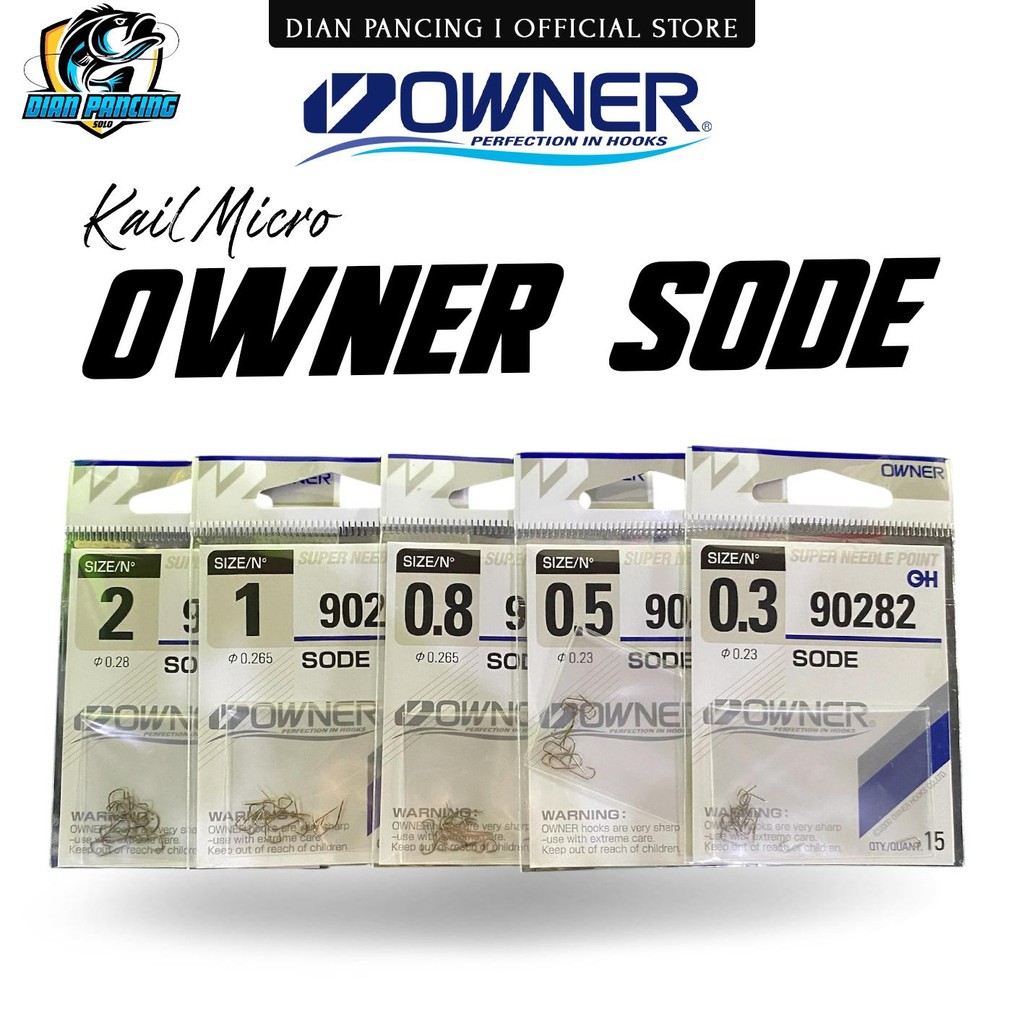 Mata Kail Pancing Owner Sode Tajam dan Berkualitas Made In Japan Mancing Ikan