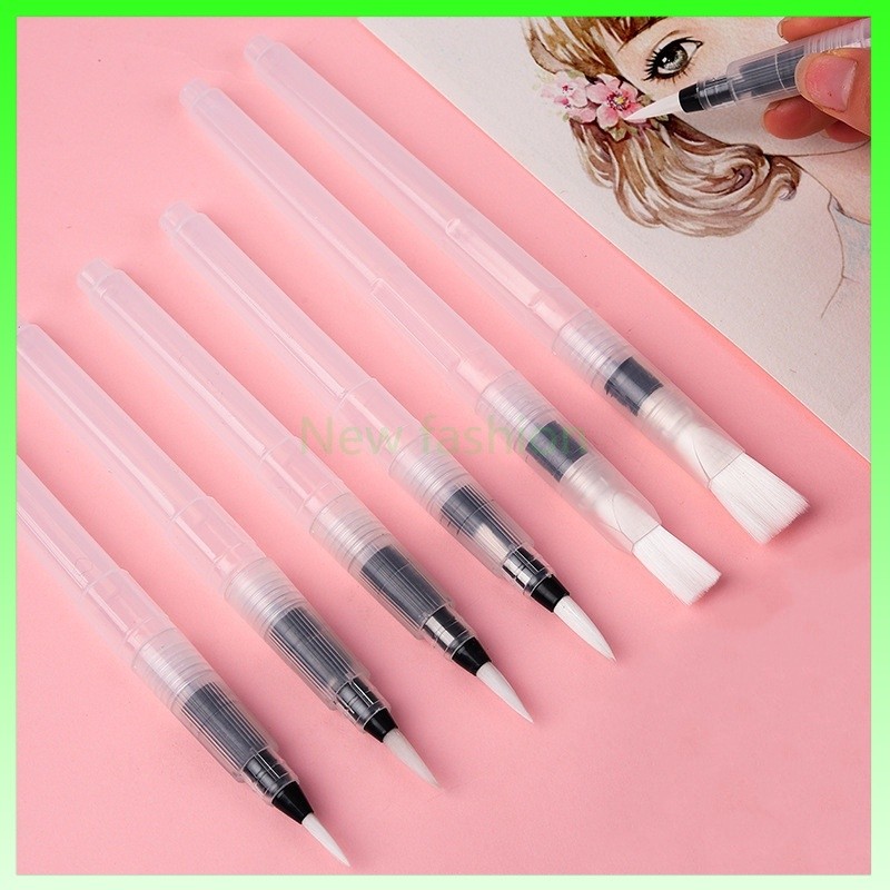 

water pen set/6 Paket Kuas Cat Air Lembut untuk Menggambar/Melukis