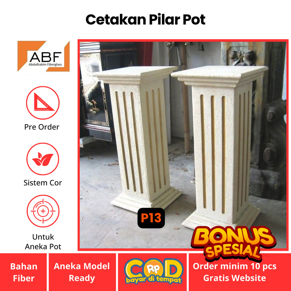 Cetakan Pilar Bonsai Tinggi 70cm / Pilar Pot Bunga Semen / Pot Bonsai / Pilar Bonsai