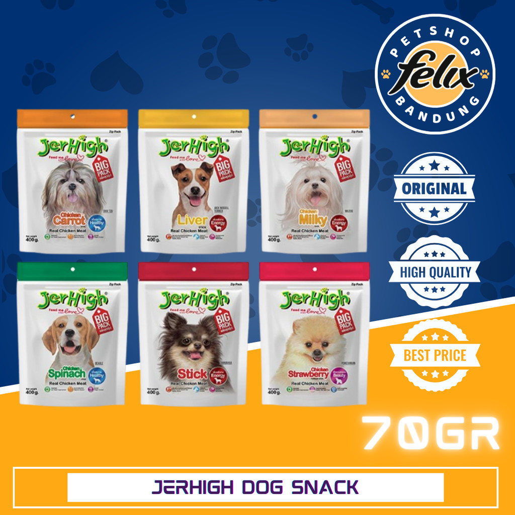 JERHIGH Dog Snack / Cemilan Treats Anjing / Jerhigh Stick Snack Anjing
