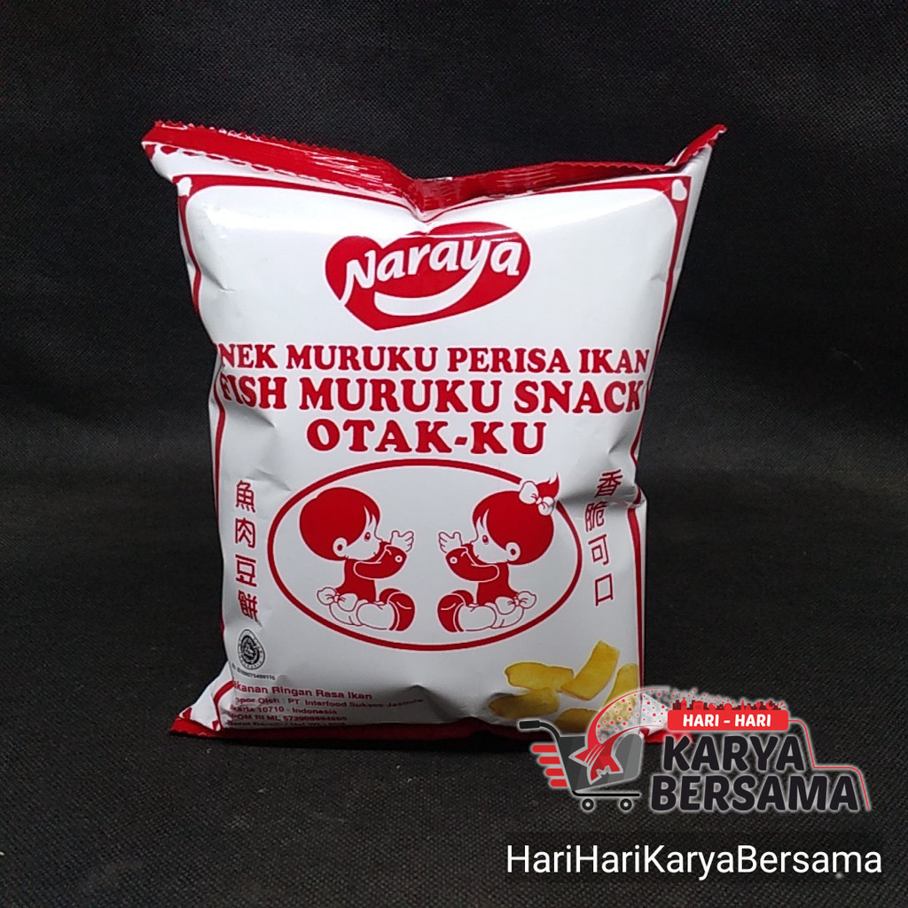 

MAKANAN RINGAN SNACK NARAYA FISH MURUKU SNACK OTAK-KU OTAKKU 60GR