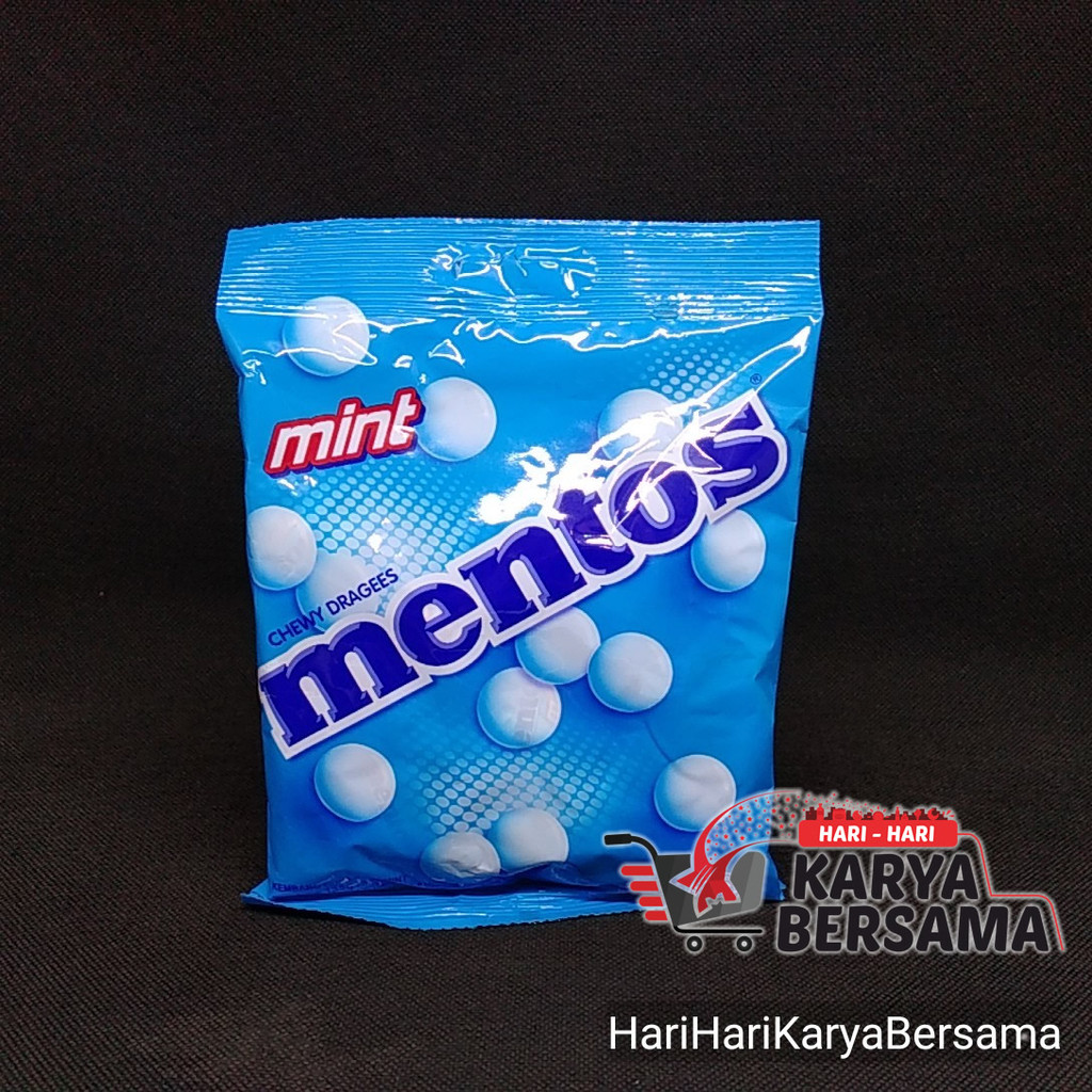 

MAKANAN RINGAN PERMEN MENTOS MINT BAG 50'S