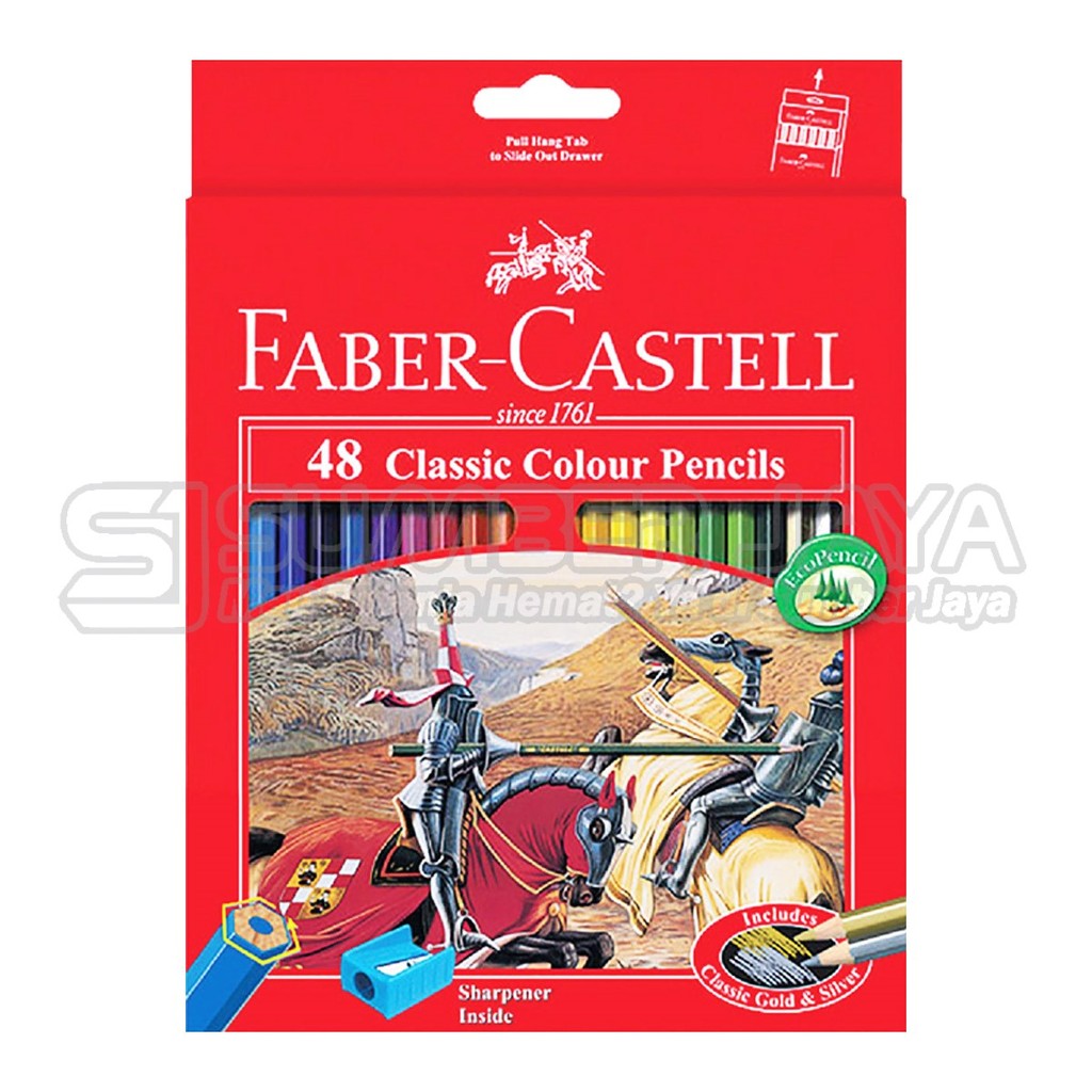 

Faber Castell Pensil Warna Classic 48 Warna Alat Gambar Melukis