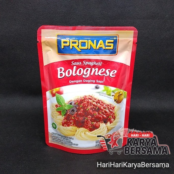 

PRONAS SAUS SPAGHETI BOLOGNESE BEEF POUCH 175GR