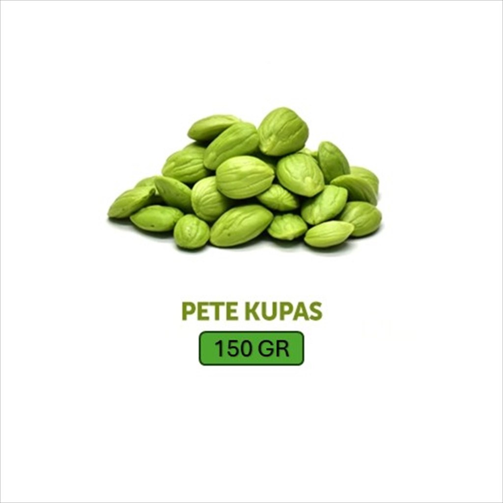 

PETE KUPAS BERSIH 150 GR PETE BESAR KUPAS FROZEN