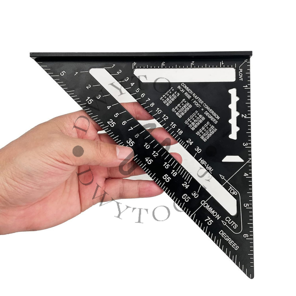 

PENGGARIS SIKU ALLOY WOODWORKDING Tukang kayu Mistar Triangle Ruler Aluminium 7 Inch Carpenter