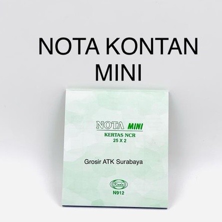 

( StaLand ) BUKU NOTA KONTAN KUDA MINI 2 Ply / 2 Rangkap Kuda 25 x 2 N912