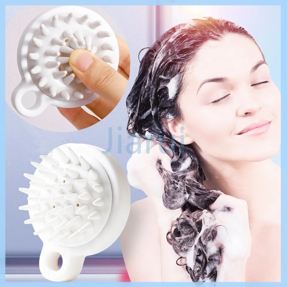Jiarui Sisir Sampo Silikon/Alat Pijat Kepala Alat Pijat Sisir Mandi