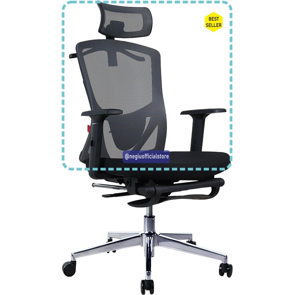 (TTP) Fantech OCA259 PRO / OCA-259 PRO Kursi Kantor Kerja Office Chair - Abu-abu, OCA-259 PRO