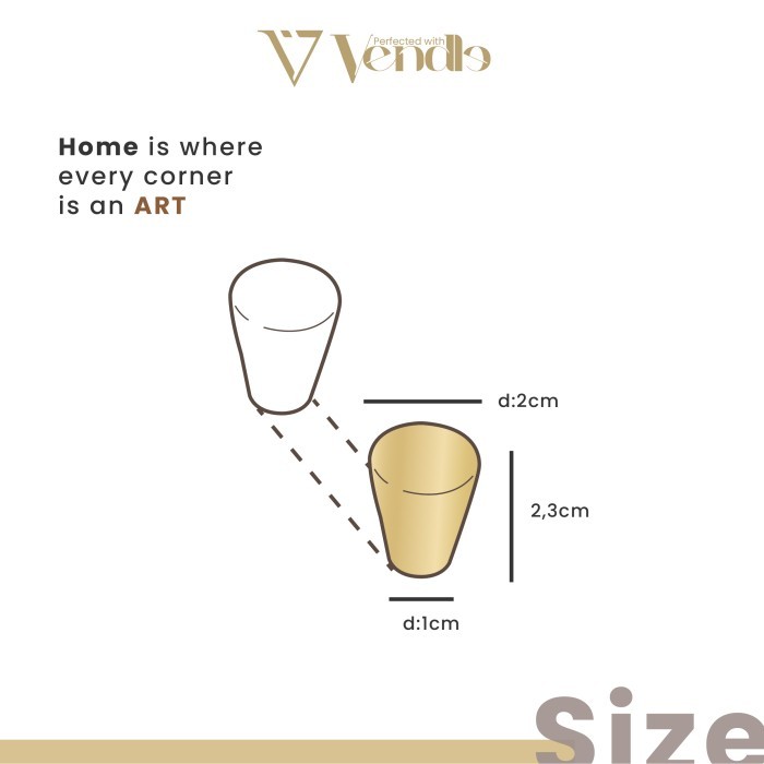 Handle Tarikan Lemari Gold - Gagang Knob Pintu Lemari Pegangan Kabinet