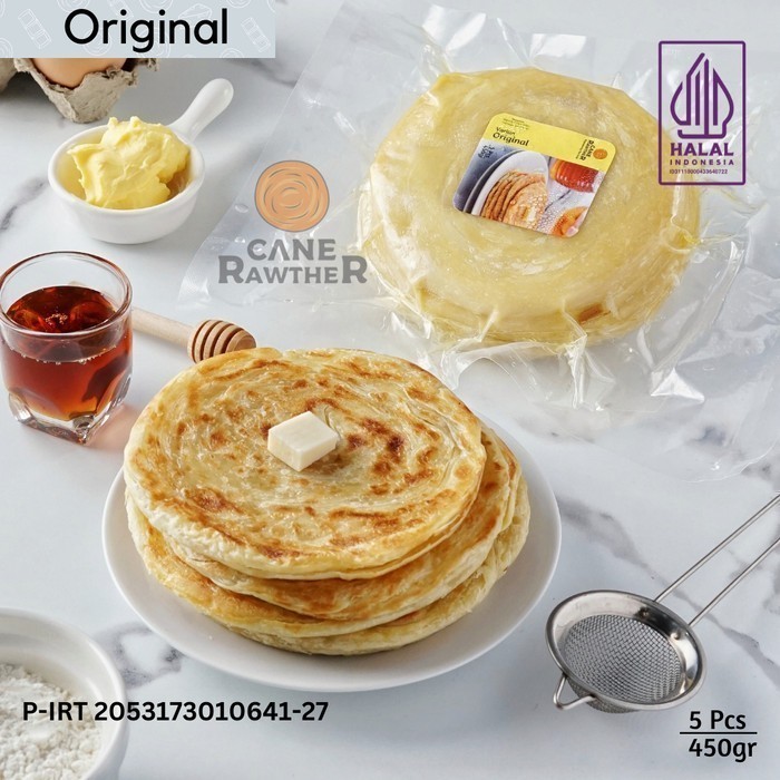 

STOCK BARU!!! Roti Maryam / Roti Cane / Roti Canai Frozen Original Isi 5 Pcs