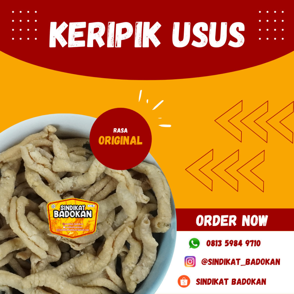 

kripik bayar di tempat usus original 1 kilo | premium |terenak!! nagih gurih free ongkir