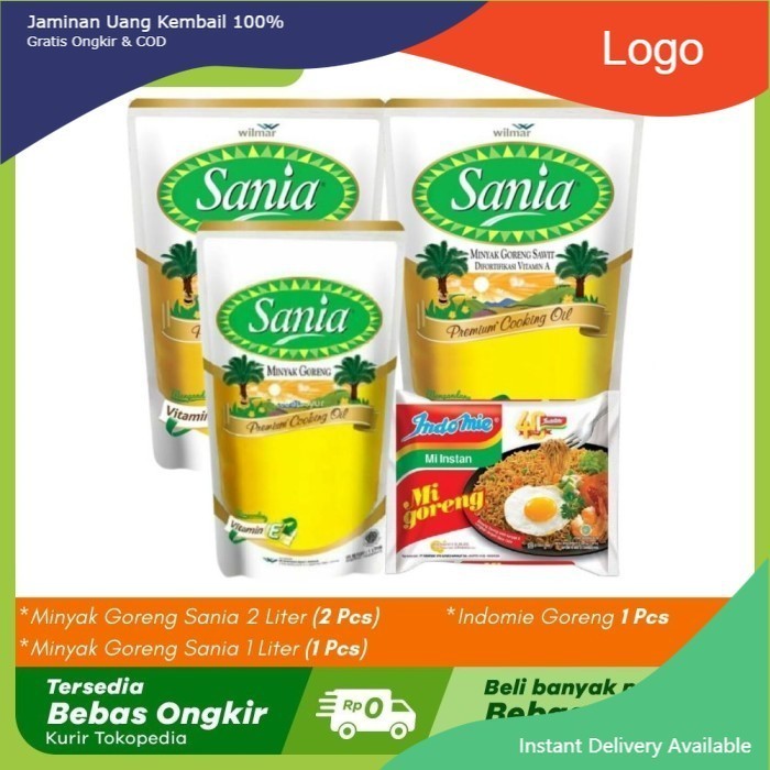 

LBJ Minyak Goreng Sania Mix A + Indomie Goreng Pcs