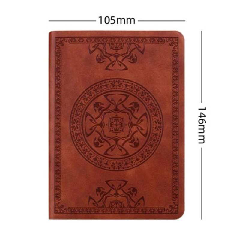 

QNSHP Buku Catatan Jurnal Notebook Leather Cover Vintage Pattern - WH-1564