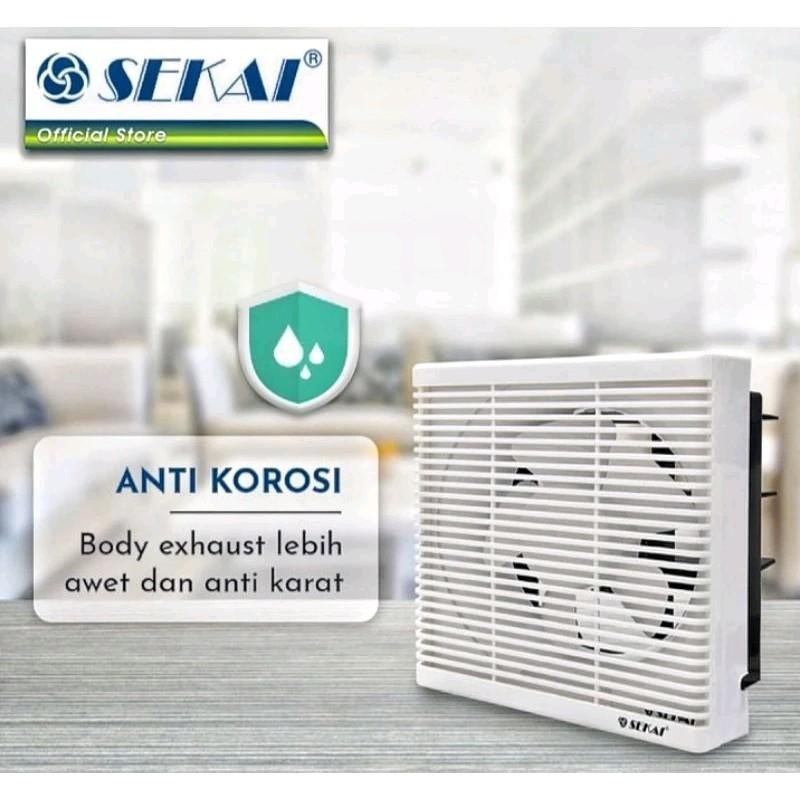 Exhaust Wall Fan Sekai 8inch WEF 890 Exhaust Fan Tembok Dinding WEF890 Kipas Angin Hexos Hisap 8 inc