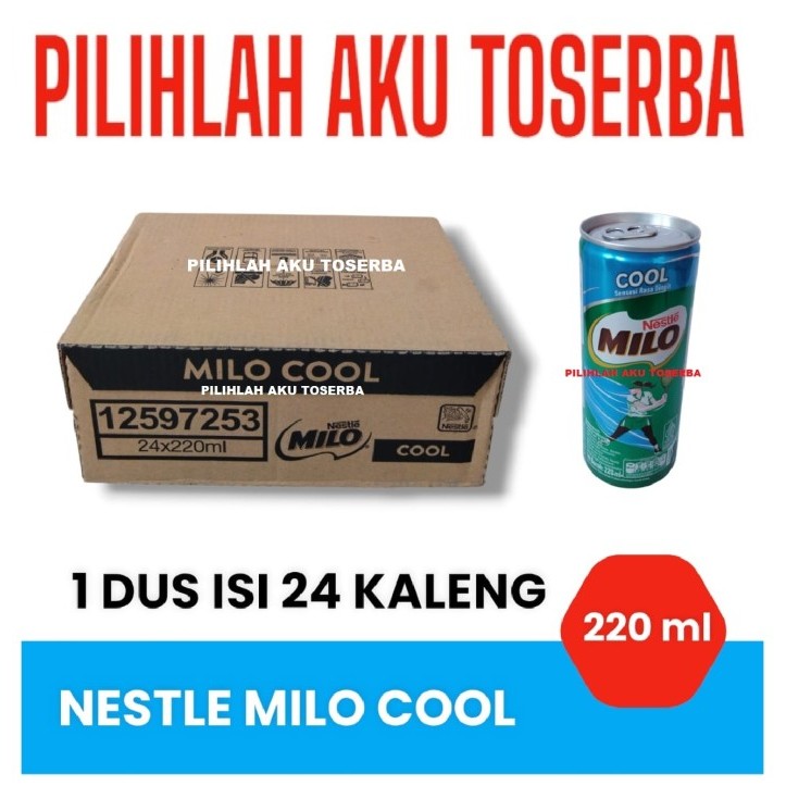 

Susu Milo Kaleng Coklat COOL SENSASI RASA DINGIN 220 ml - (1 dus isi 24 can)