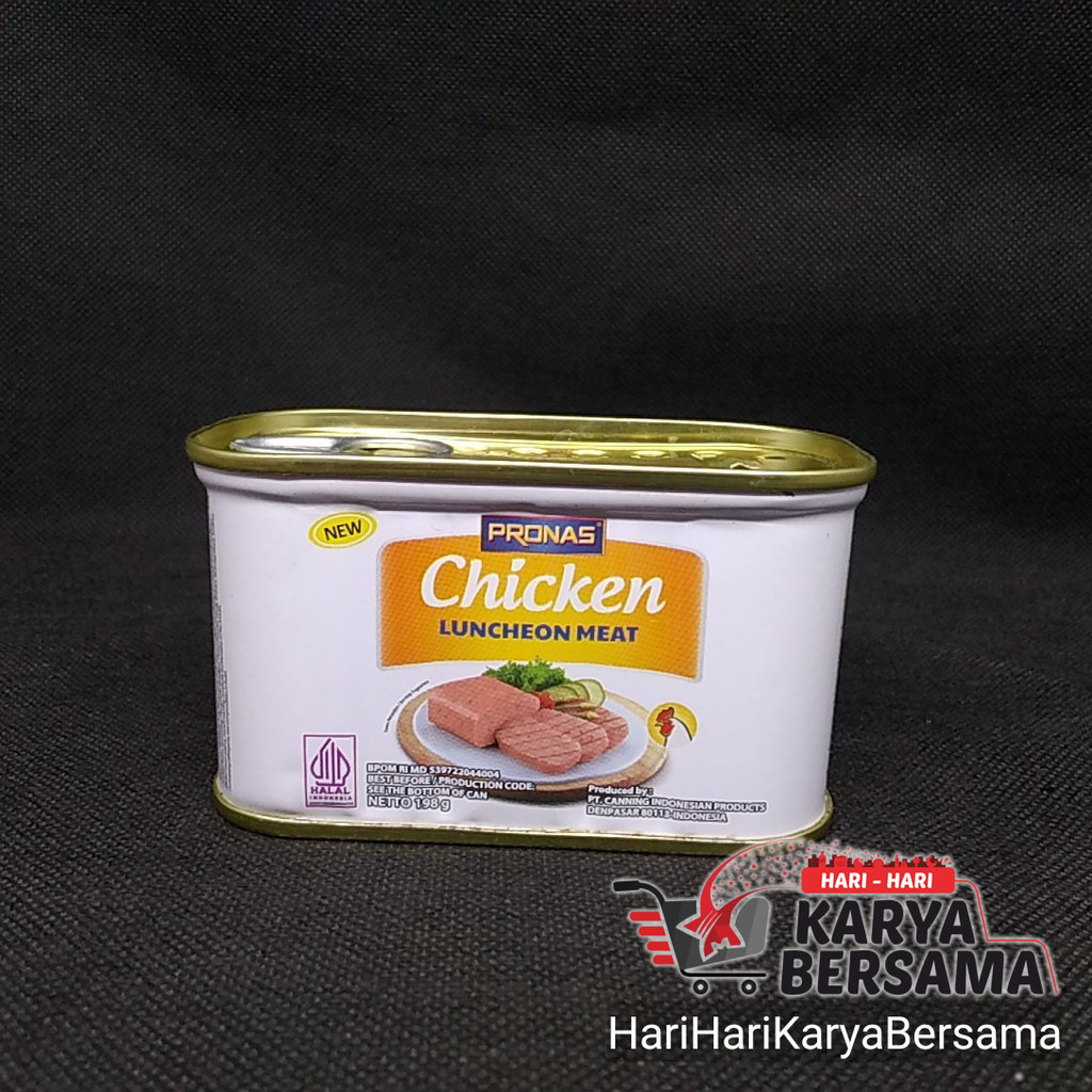 

MAKANAN KALENG PRONAS DAGING AYAM LUNCHEON 198GR