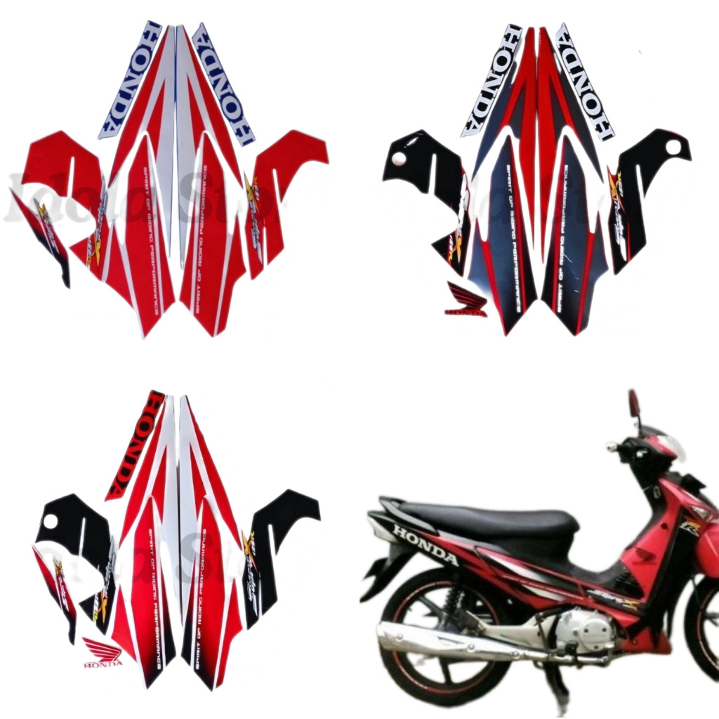 Striping Stiker Honda Supra X 125 R 2005 List Body Standart Motor Honda Supra X 125 R 2005