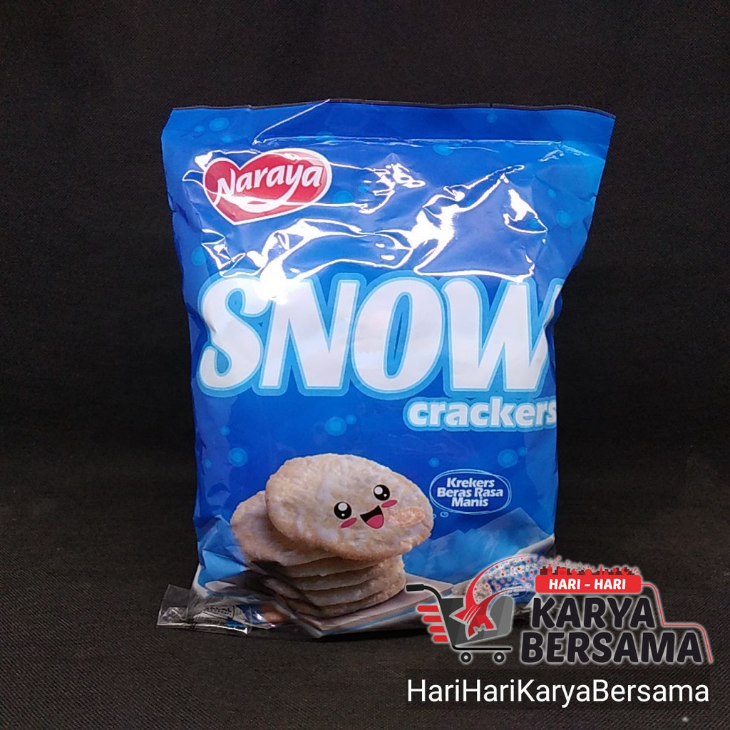 

MAKANAN RINGAN BISKUIT NARAYA RICHY SNOW CRACKERS 120GR