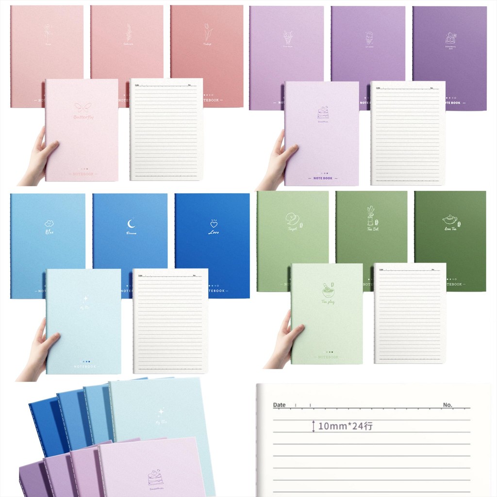 

MW041 Buku Tulis B5 Pastel Isi 4 Notebook Book Notes Kuliah Kantor B5 Garis Kosong Catatan Sekolah