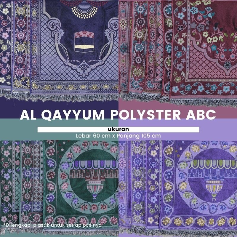 PROMO!!! Grosir 1 Kodi Sajadah Al Qoyyum ABC / Sajadah Tipis Murah / Oleh-Oleh Haji Dan Umroh