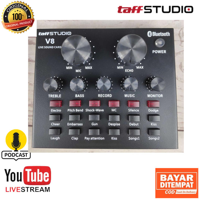 SALE - Audio USB Soundcard V8 Spesial Karaoke Online Smule & Broadcasting